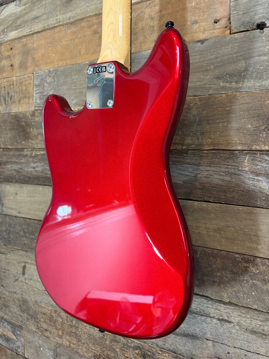 Second Hand 2025 Fender Japan Traditional 70s Mustang, Candy Apple Red with Matching Head stock w/OSC
