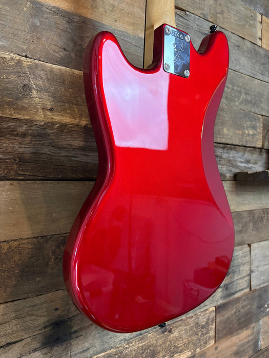 Second Hand 2025 Fender Japan Traditional 70s Mustang, Candy Apple Red with Matching Head stock w/OSC