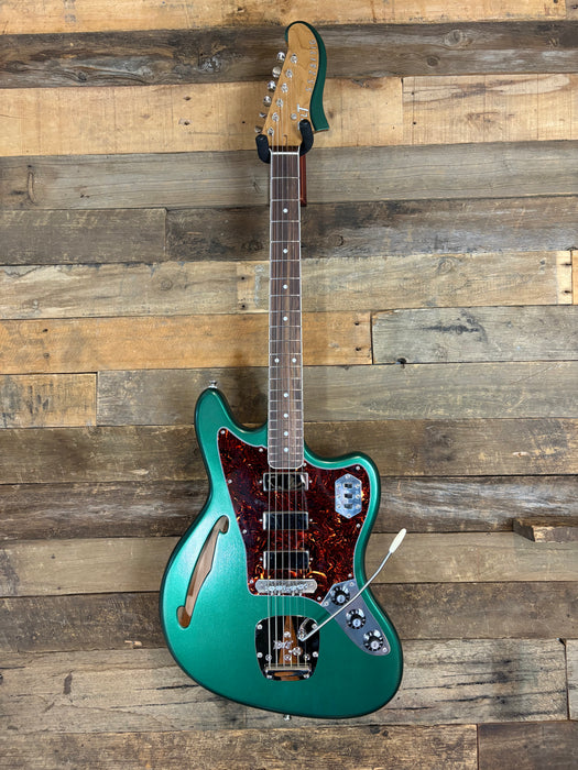 Bilt Guitars S.S. Zaftig - Semi Hollow Guitar - Caddy Green - Fralin Firebird Humbuckers