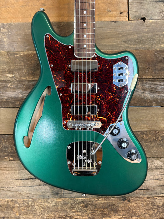 Bilt Guitars S.S. Zaftig - Semi Hollow Guitar - Caddy Green - Fralin Firebird Humbuckers