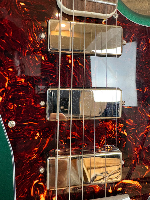 Bilt Guitars S.S. Zaftig - Semi Hollow Guitar - Caddy Green - Fralin Firebird Humbuckers
