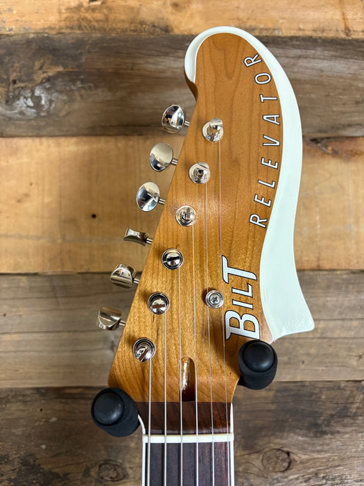 Bilt Guitars Relevator L.S. - Olympic White - Curtis Novak JM-V Pickups w/Soft Case