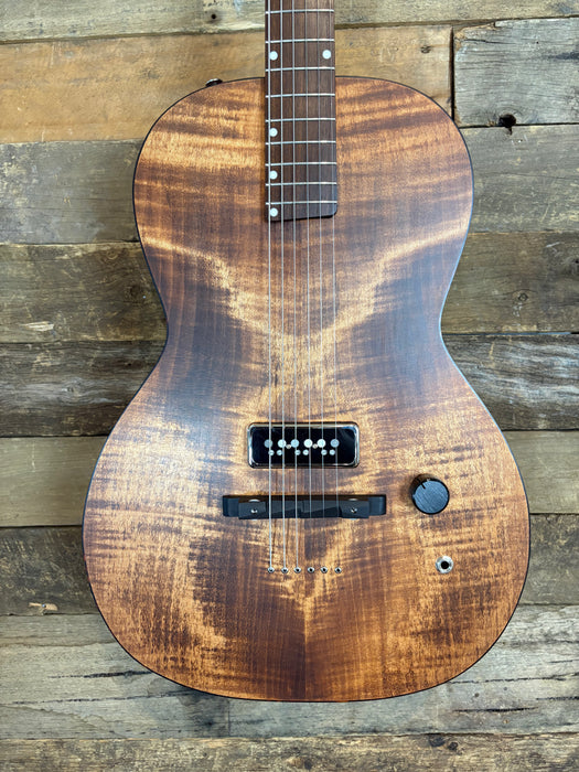 Wrecker Guitars Pearler W011, Hand Built in Brisbane QLD, Native Timbers, Stain with Rubio Monocoat Oil, w/Madlove Dynasonic Soapbar