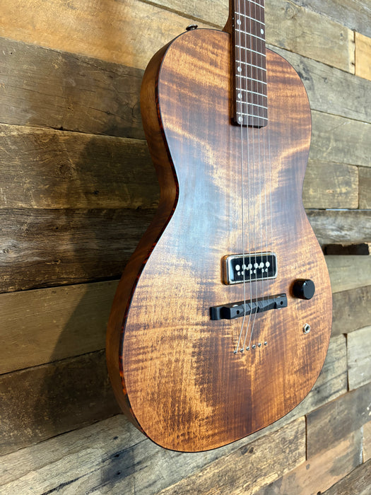Wrecker Guitars Pearler W011, Hand Built in Brisbane QLD, Native Timbers, Stain with Rubio Monocoat Oil, w/Madlove Dynasonic Soapbar