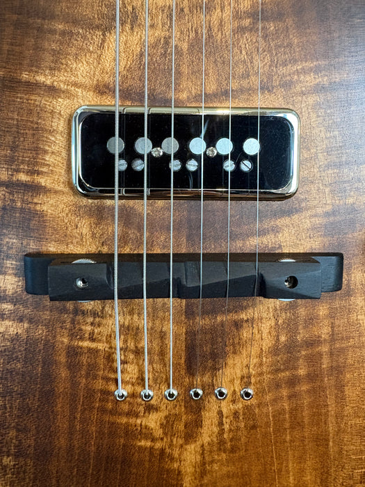 Wrecker Guitars Pearler W011, Hand Built in Brisbane QLD, Native Timbers, Stain with Rubio Monocoat Oil, w/Madlove Dynasonic Soapbar