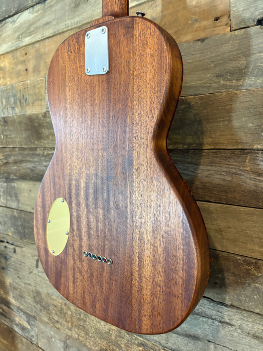 Wrecker Guitars Pearler W011, Hand Built in Brisbane QLD, Native Timbers, Stain with Rubio Monocoat Oil, w/Madlove Dynasonic Soapbar