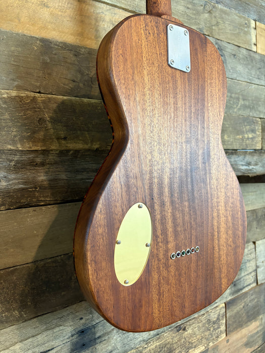 Wrecker Guitars Pearler W011, Hand Built in Brisbane QLD, Native Timbers, Stain with Rubio Monocoat Oil, w/Madlove Dynasonic Soapbar