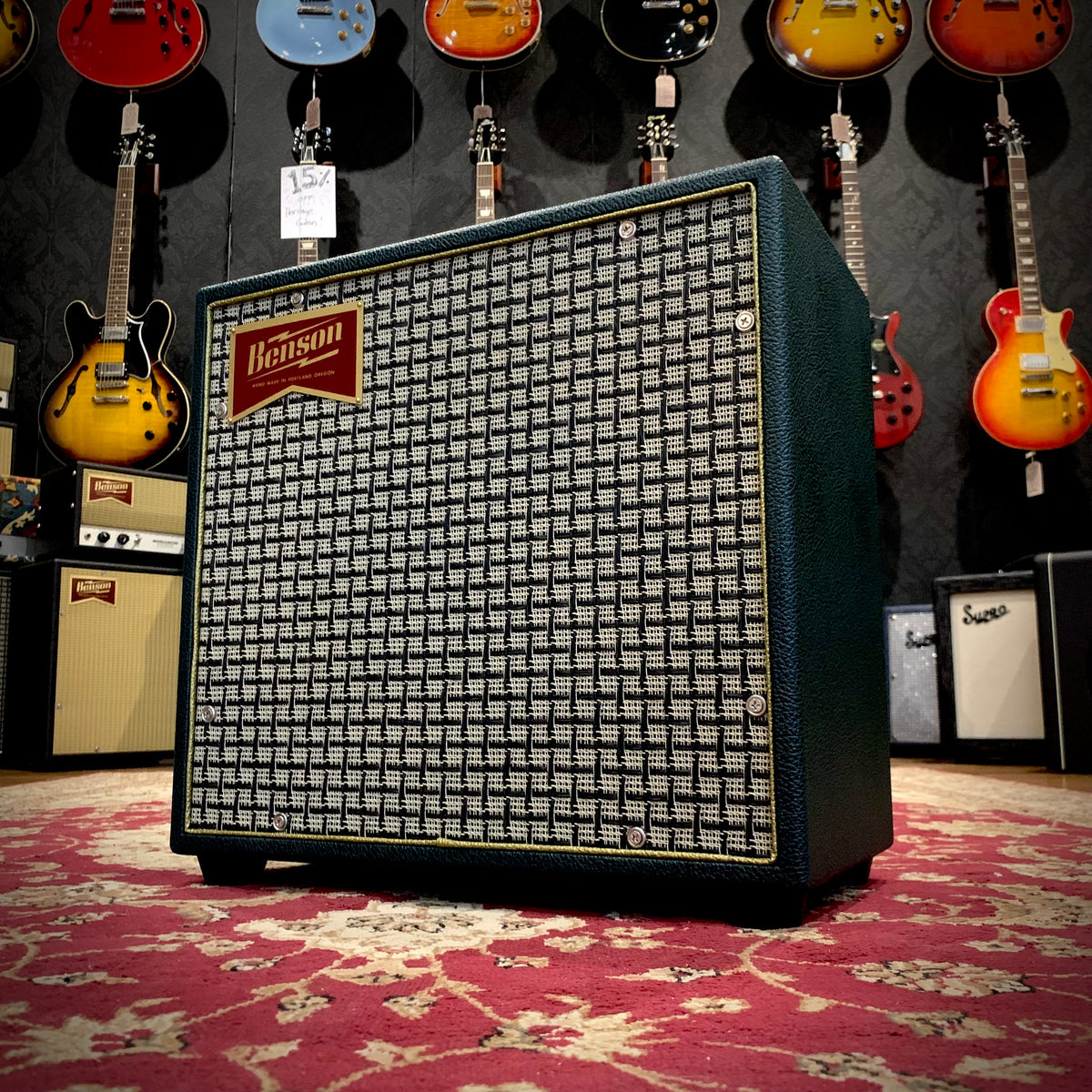Benson Nathan Junior Reverb Combo- British Racing Green — Pedal Empire