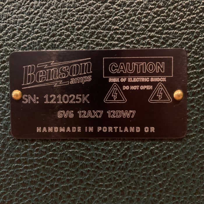 Benson Nathan Junior Reverb Combo- British Racing Green