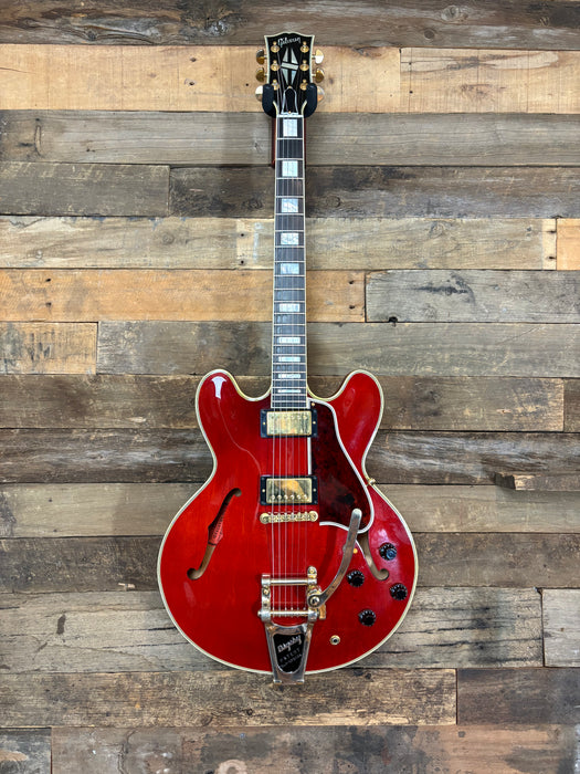 Second Hand 2009 Gibson Custom Shop ES 355, Cherry Red, Gold Bigbys & Hardware w/OHSC & COA