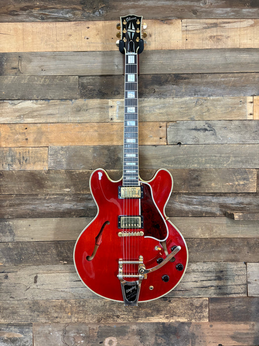 Second Hand 2009 Gibson Custom Shop ES 355, Cherry Red, Gold Bigbys & Hardware w/OHSC & COA