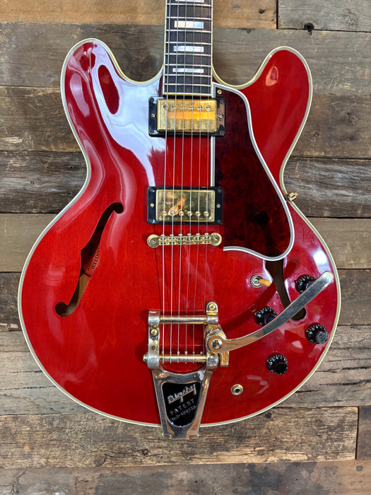 Second Hand 2009 Gibson Custom Shop ES 355, Cherry Red, Gold Bigbys & Hardware w/OHSC & COA
