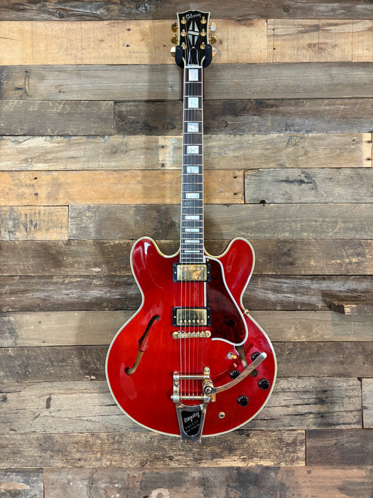 Second Hand 2009 Gibson Custom Shop ES 355, Cherry Red, Gold Bigbys & Hardware w/OHSC & COA