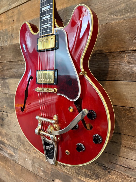 Second Hand 2009 Gibson Custom Shop ES 355, Cherry Red, Gold Bigbys & Hardware w/OHSC & COA