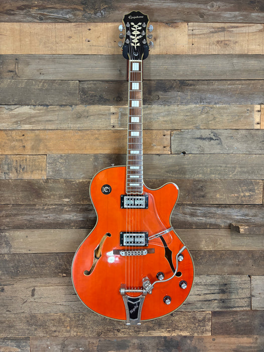 Second Hand Epiphone Emperor Swingster Hollow Body - Orange