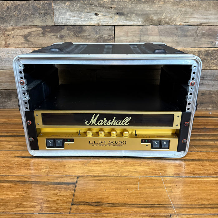 Second Hand Marshall EL34 50/50 Valve Power Amp with Rack Case