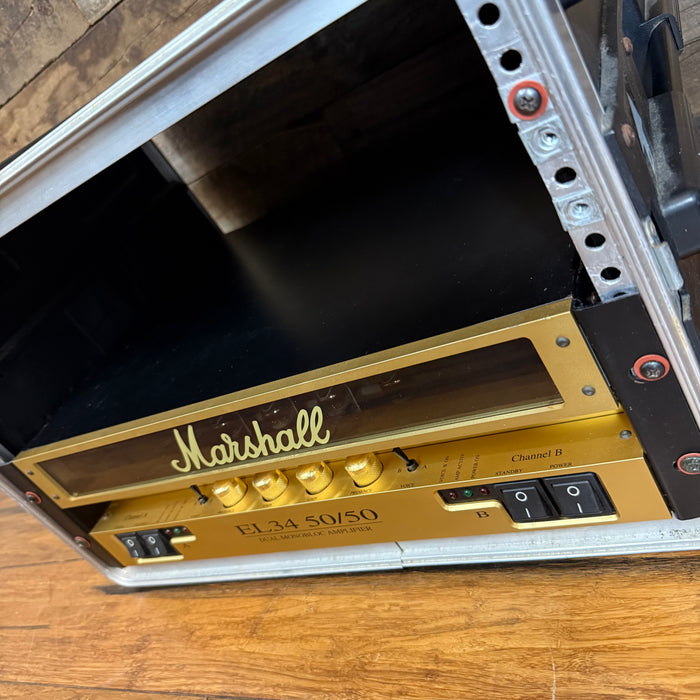 Second Hand Marshall EL34 50/50 Valve Power Amp with Rack Case