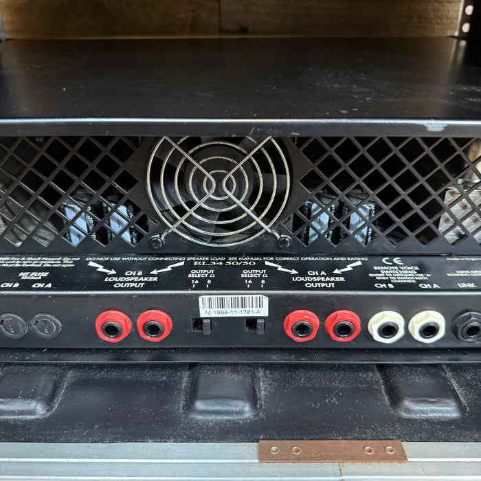 Second Hand Marshall EL34 50/50 Valve Power Amp with Rack Case