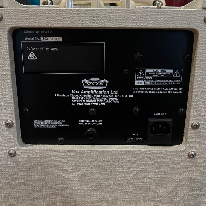 Second Hand VOX AC4TV 4-Watt Amplifier