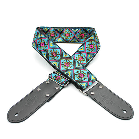 DSL Jacquard Guitar Strap - BABYLON BLUE