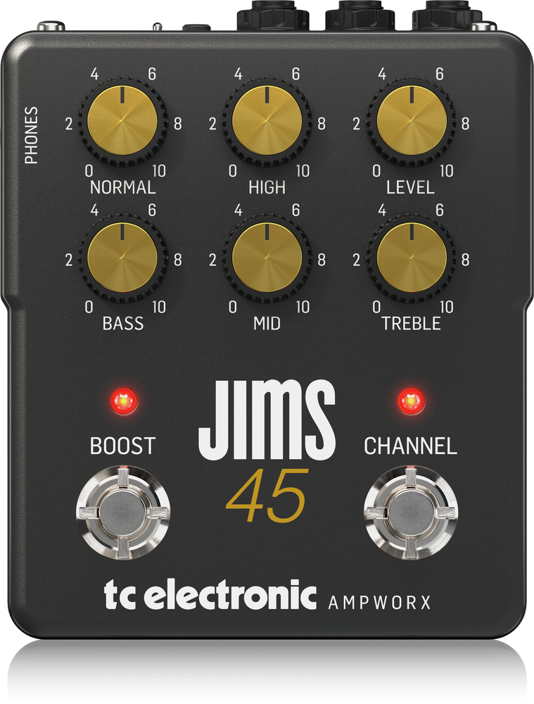 ギター tc electronic JIMS 45 preamp ampworx TC Electronic Ampworx JIMS 45 DUAL-CHANNEL GUITAR PREAMP — Pedal