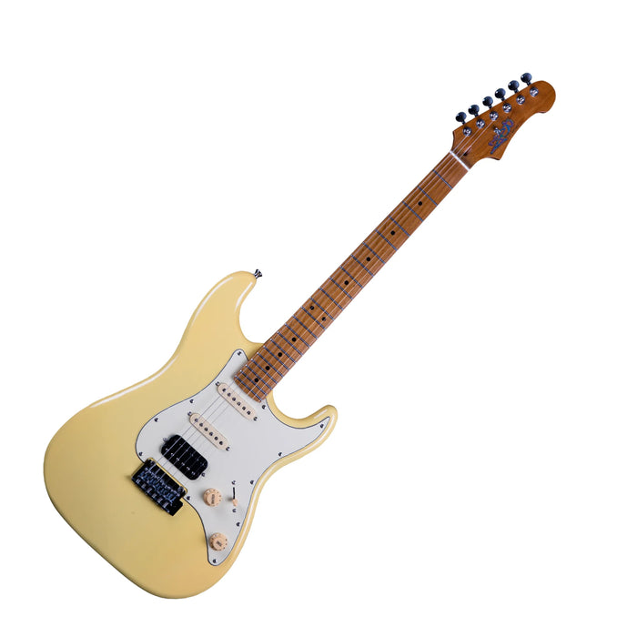 JET GUITARS JS-400 Strat Vintage Yellow White