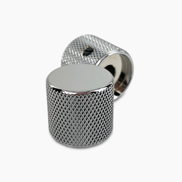 Allparts Metal Barrel Knobs (2 pcs) - Chrome