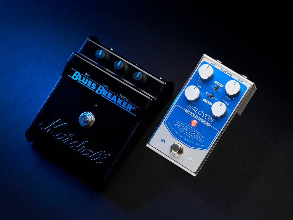 blue overdrive pedal Origin Effects Halcyon Blue Overdrive — Pedal Empire