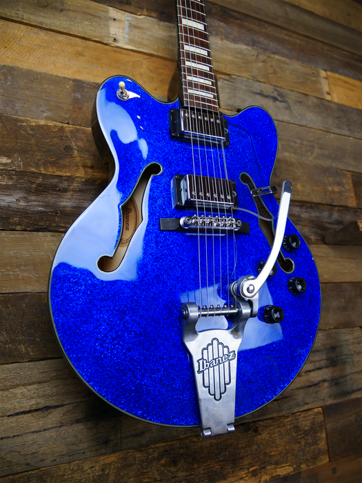 Second Hand Ibanez Artcore AFD75T - Blue Sparkle