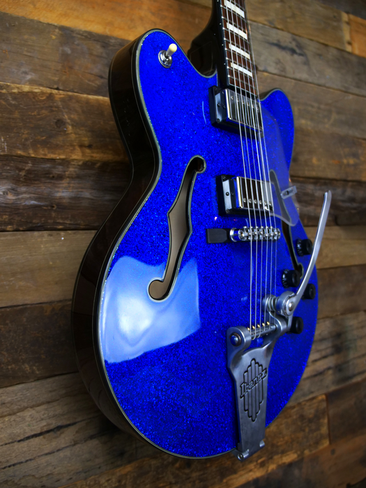 Second Hand Ibanez Artcore AFD75T - Blue Sparkle