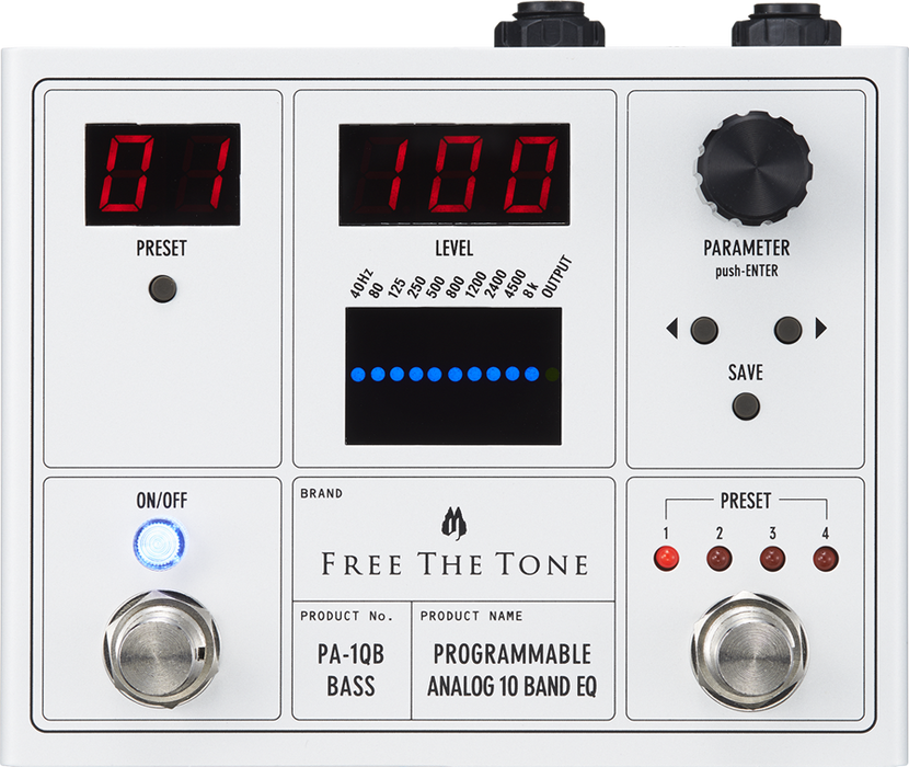 Free the Tone Programmable Analog 10 Band EQ PA-1QB - Bass