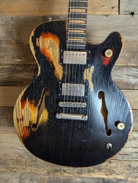 Second Hand Paoletti guitars - 500 Lounge HH Heavy Black