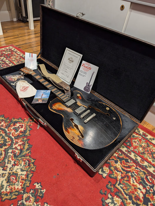 Second Hand Paoletti guitars - 500 Lounge HH Heavy Black