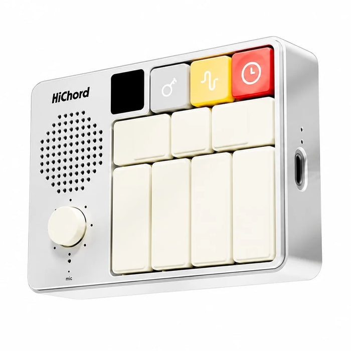 Pocket Audio HiChord Portable Chord Synth, Sampler & MIDI Instrument (Silver Aluminium Edition)