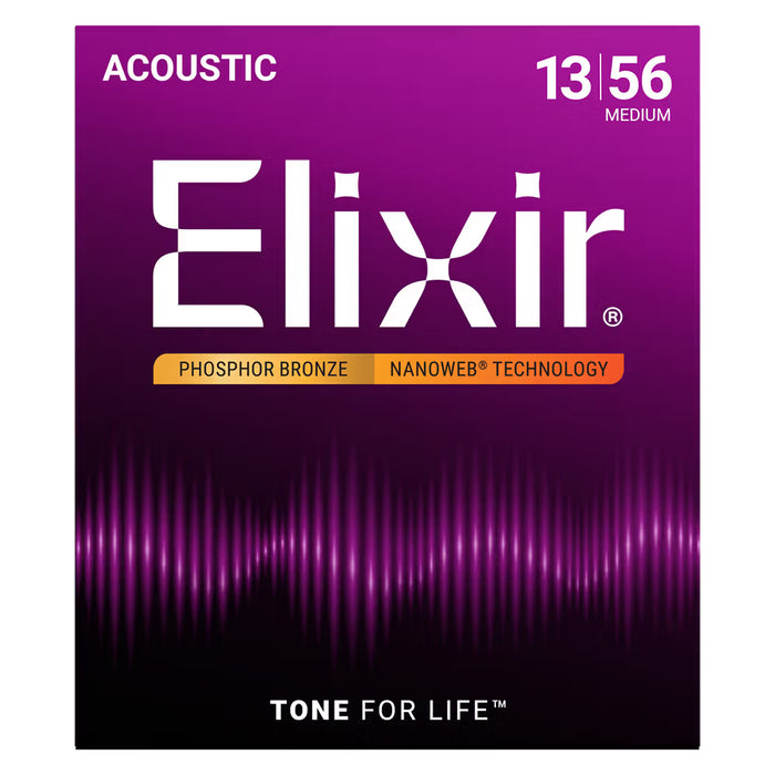 Elixir Nanoweb 13-56 Acoustic strings Phosphor Bronze