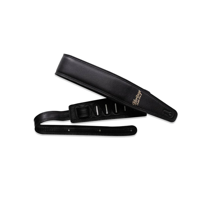 Heritage Premium Leather Guitar Strap - Black