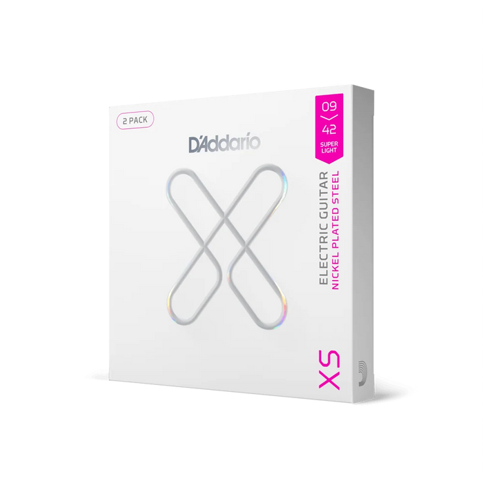 D'Addario 2-Pack XS Super Light Electric Guitar Strings (9-42)