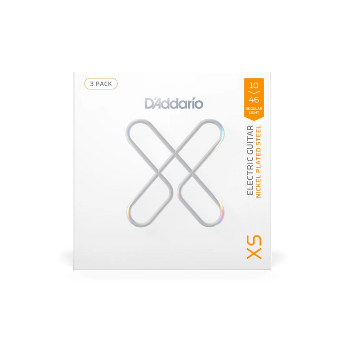 D'Addario 2-Pack XS Regular Light Coated Electric Guitar Strings 10-46