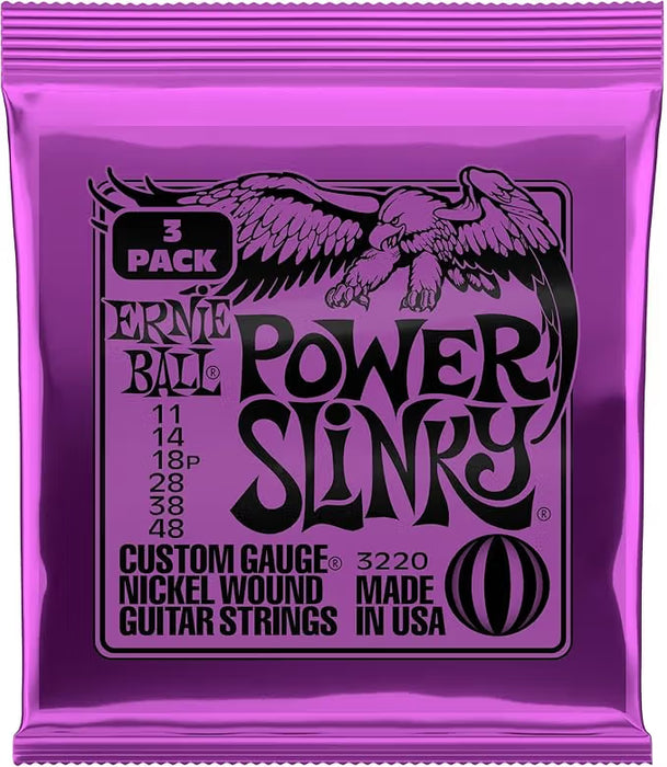 Ernie Ball Power Slinky Nickel Wound .011-.048 3-Pack (3220)