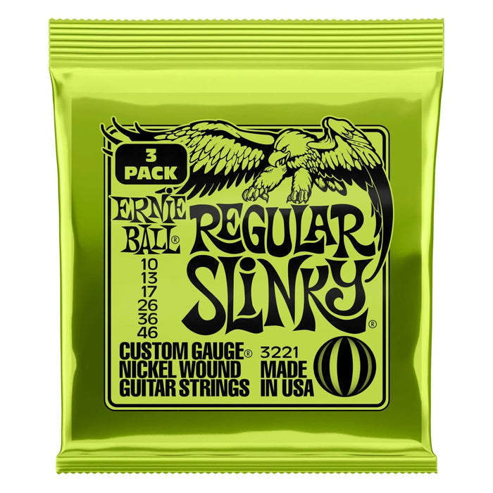 Ernie Ball Regular Slinky Nickel Wound .010-.046 3 Pack (3221)