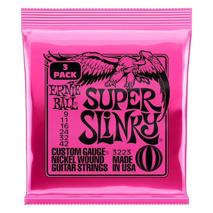 Ernie Ball Super Slinky Nickel Wound .009-.042 3-Pack (3223)