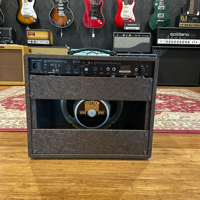 REVV Amplification D25 Tube Amp Combo - Brown Western Tolex