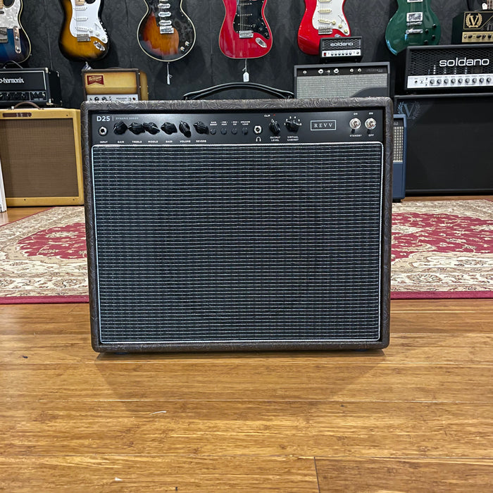 REVV Amplification D25 Tube Amp Combo - Brown Western Tolex