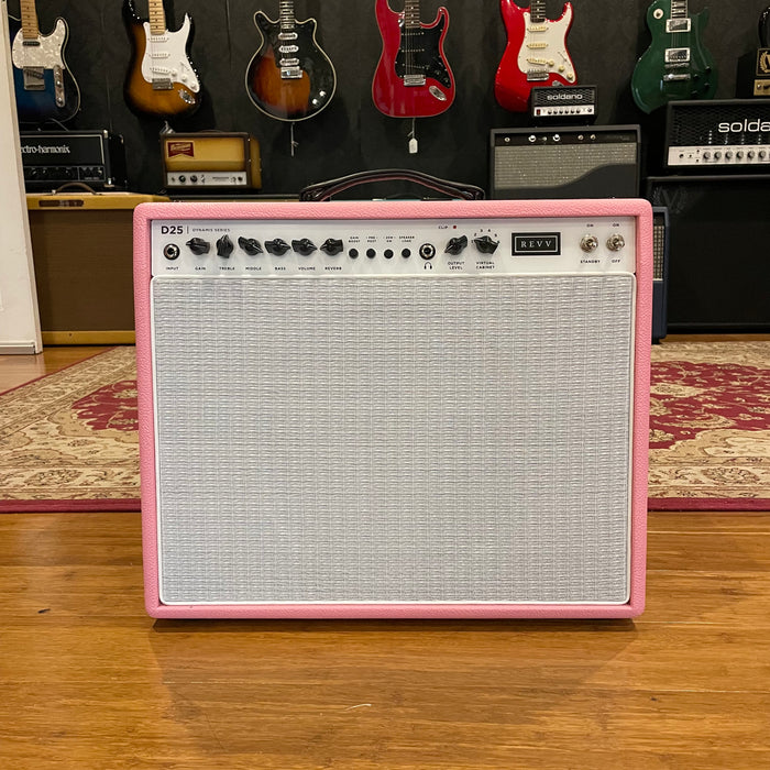 REVV Amplification D25 Tube Amp Combo - Bronco Pink Tolex