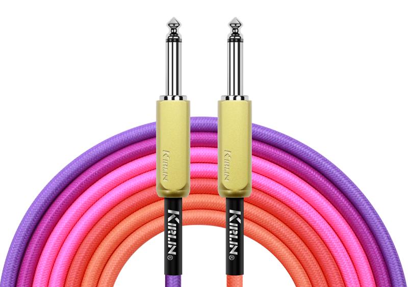 Kirlin 10ft Gradient Instrument Cable (Pink to Orange)