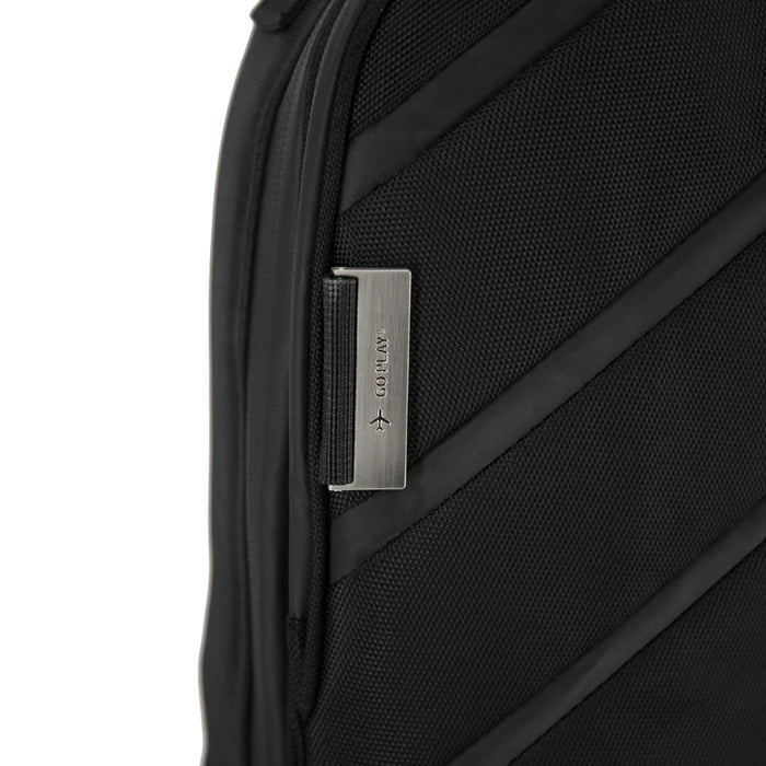 Mono Vertigo Ultra Black Semi-Hollow Guitar Case, With Wheels