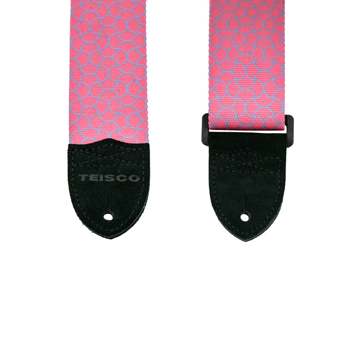 Teisco Polyester Guitar Strap - Pink