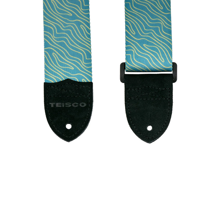 Teisco Polyester Guitar Strap - Blue