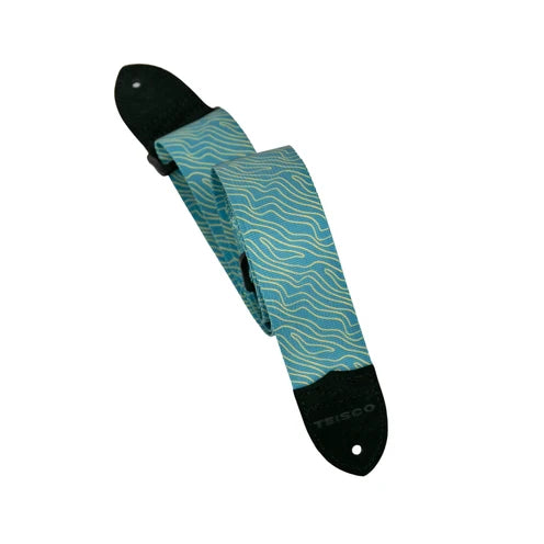 Teisco Polyester Guitar Strap - Blue