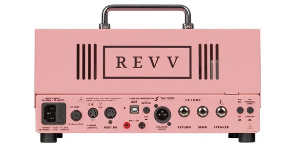 REVV Amplification D20 Tube Amp Head Custom PINK!